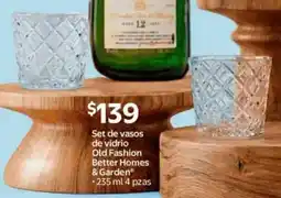 Walmart Better homes & garden set de vasos de vidrio old fashion oferta
