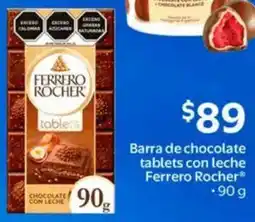 Walmart Ferrero rocher barra de chocolate tablets con leche oferta