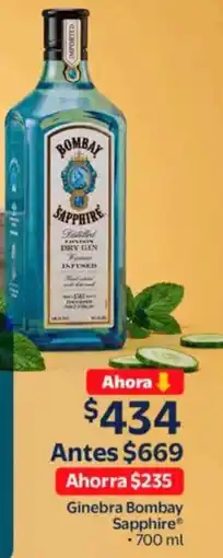 Walmart Bombay sapphire ginebra oferta