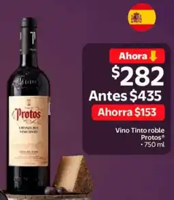 Walmart Protos vino tinto roble oferta