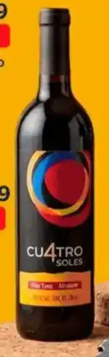 Walmart Soles afrutado vino tinto cuatro oferta