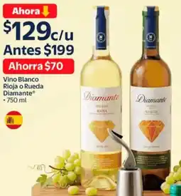 Walmart Diamante vino blanco rioja o rueda oferta