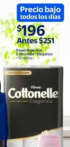 Walmart Cottonelle elegance papel higiénico oferta
