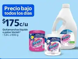 Walmart Vanish quitamanchas liquido o polvo oferta