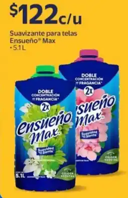Walmart Ensueño max suavizante para telas oferta