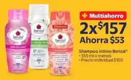 Walmart Benzal shampoo intimo o menos oferta