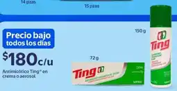 Walmart Ting antimicótico en crema o aerosol oferta