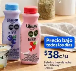 Walmart Kefir lifeway bebida a base de leche oferta