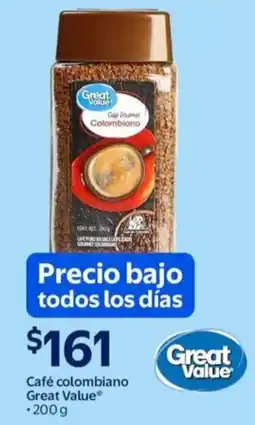 Walmart Great value café colombiano oferta