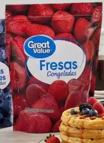 Walmart Great value fresas congeladas oferta