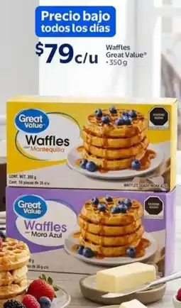 Walmart Great value waffles oferta