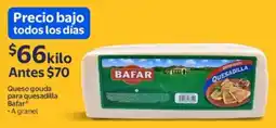 Walmart Bafar queso gouda para quesadilla oferta