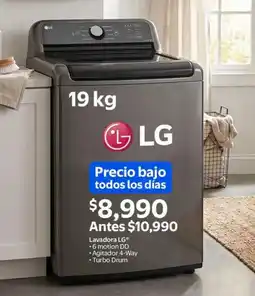 Walmart Lg lavadora oferta