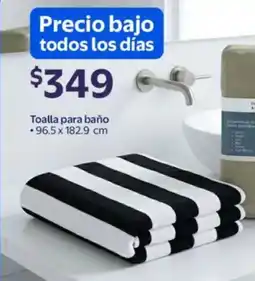 Walmart Toalla para baño oferta