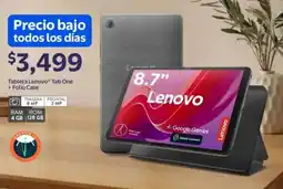 Walmart Lenovo tableta tab one +folio case oferta
