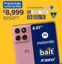 Walmart Motorola edge 60 fusion telcel oferta