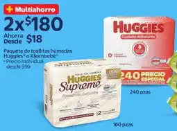 Walmart Huggies o kleenbebé paquete de toallitas húmedas oferta
