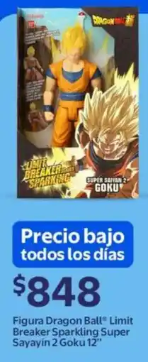 Walmart Dragon ball figura limit breaker sparkling super sayayin 2 goku 12" oferta