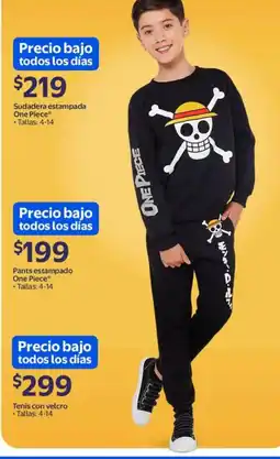 Walmart One piece sudadera estampada oferta