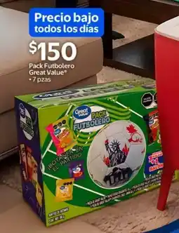 Walmart Great value pack futbolero oferta
