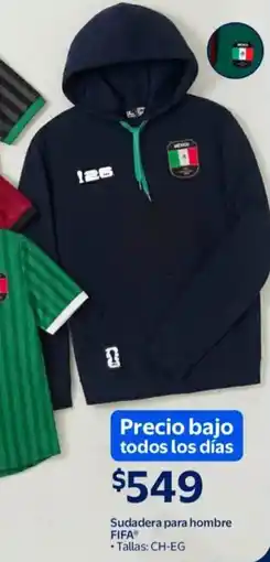 Walmart fifa Sudadera para hombre oferta