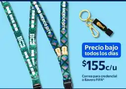 Walmart Fifa correa para credencial o llavero oferta