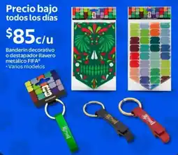Walmart Fifa banderin decorativo o destapador llavero metálico oferta