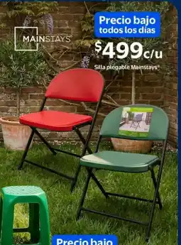 Walmart Mainstays silla plegable oferta