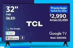 Walmart Tcl smart tv 32" oferta