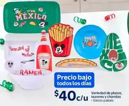 Walmart Variedad de platos, tazones y charolas oferta