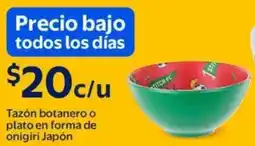 Walmart Tazón botanero o plato en forma de onigiri japón oferta