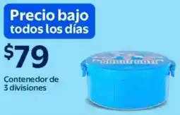 Walmart Contenedor de 3 divisiones oferta