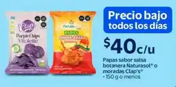 Walmart Naturasol o moradas clap's papas sabor salsa botanera oferta