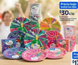Walmart Great value vasos o platos oferta