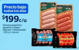 Walmart Obertal o peñaranda chorizo argentino español o casero oferta