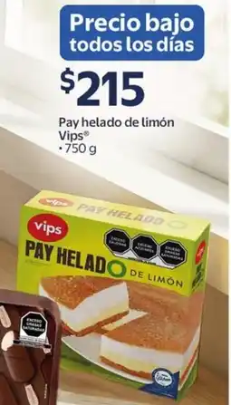 Walmart Vips pay helado de limón oferta