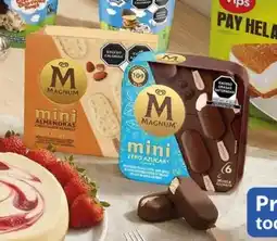 Walmart Magnum paletas de helado mini chocolate blanco o zero azúcar oferta