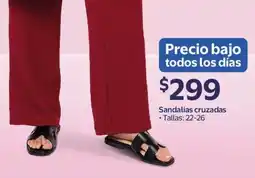 Walmart Sandalias cruzadas oferta