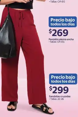 Walmart Pantalón pierna ancha oferta