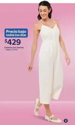 Walmart Enterizo con tirantes oferta