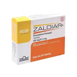 Farmacias Benavides 37.5 mg Paracetamol + Tramadol oferta