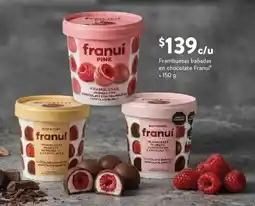 Walmart Express Franuí frambuesas bañadas en chocolate oferta