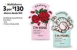 Walmart Express Tony moly variedad de mascarilla facial oferta