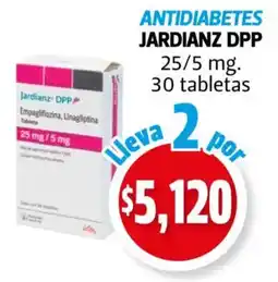 Farmacias Guadalajara Jardianz DPP 25/5 mg oferta