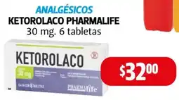 Farmacias Guadalajara Pharmalife Ketorolaco 30 mg oferta