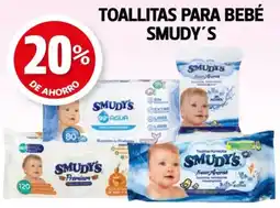 Farmacias Guadalajara Smudy's toallitas para bebé oferta