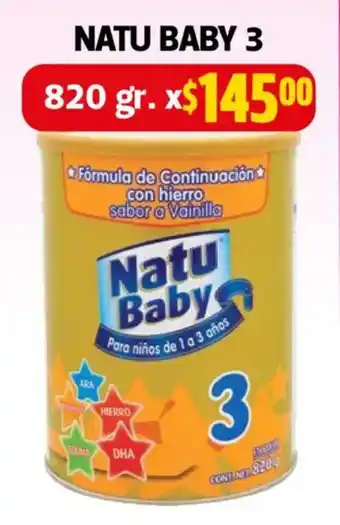 Farmacias Guadalajara Natu Baby 3 oferta