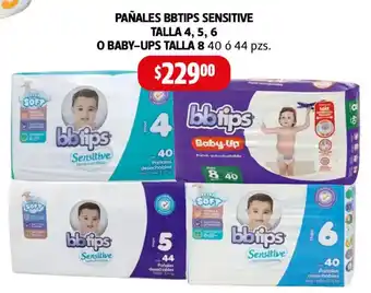 Bbtips sensitive o baby-up pañales