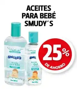 Farmacias Guadalajara Smudy's aceites para bebe oferta