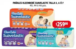 Farmacias Guadalajara Kleen Bebé Suavelastic pañales oferta